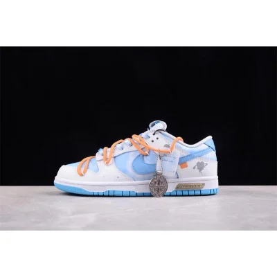 Nike Dunk Low Retro "Platinum/Blue Sky/Orange" фото № 2