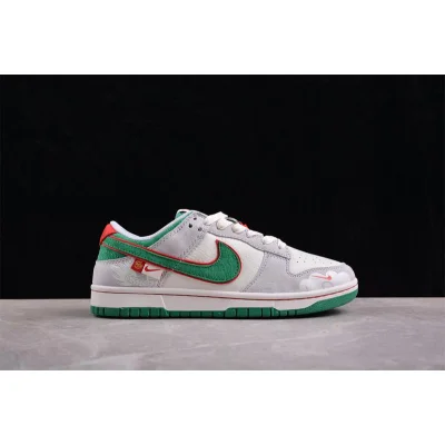 Nike Dunk Low "Gray/Green/Red" фото № 8