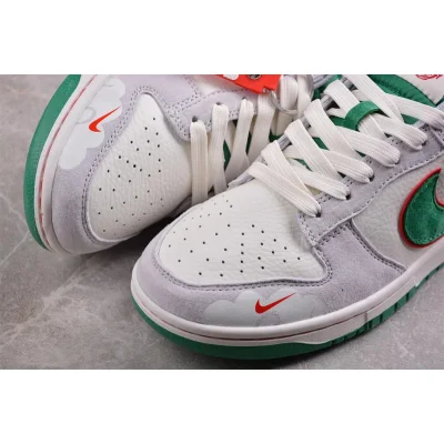 Nike Dunk Low "Gray/Green/Red" фото № 4