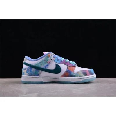 Futura x Nike SB Dunk Low "Bleached Aqua" фото № 7