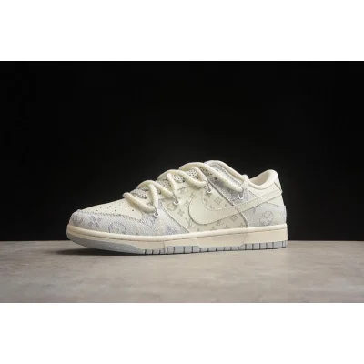 Louis Vuitton x Nike Dunk Low "Gray/Beige" фото № 6