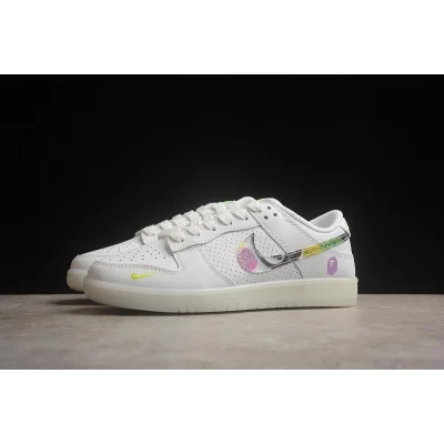 BAPE x Nike Dunk Low "White Multi" фото № 6