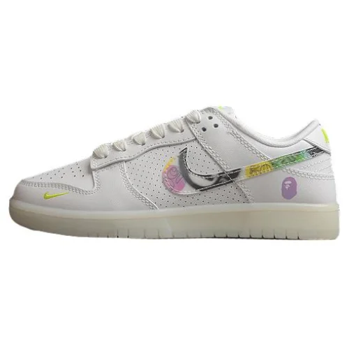 BAPE x Nike Dunk Low "White Multi"