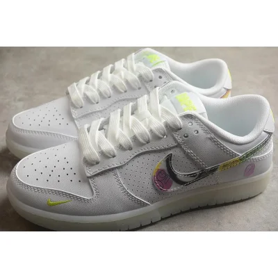 BAPE x Nike Dunk Low "White Multi" фото № 3