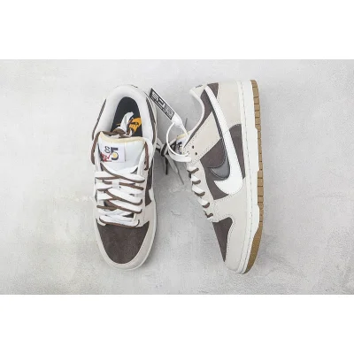 Nike Dunk Low SE 85 Double Swoosh "Grey/Dark Brown" фото № 6