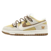 Nike Dunk Low SE 85 Double Swoosh "Grey Bear/Yellow"