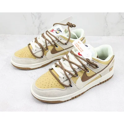 Nike Dunk Low SE 85 Double Swoosh "Grey Bear/Yellow" фото № 5