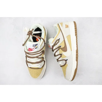 Nike Dunk Low SE 85 Double Swoosh "Grey Bear/Yellow" фото № 6