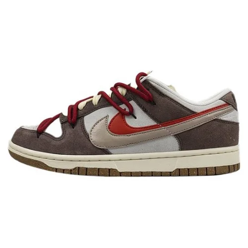 Nike Dunk Low SE 85 Double Swoosh "Brown/Red"