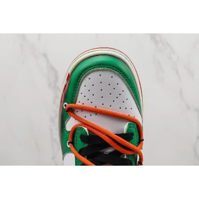Nike Dunk Low "Green/White/Black/Red/Orange" фото № 3