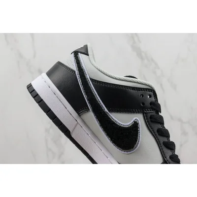 Nike Dunk Low "Chenille Swoosh Black/Grey" фото № 4