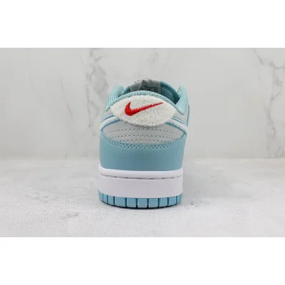 Nike Dunk Low "Fleece Swoosh/Light Blue" фото № 9