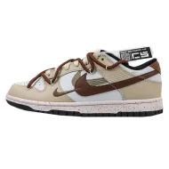 Nike Dunk Low "Multi-Swoosh/Brown"