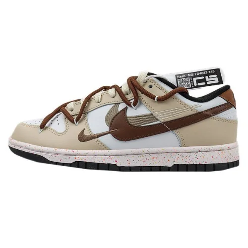 Nike Dunk Low "Multi-Swoosh/Brown"