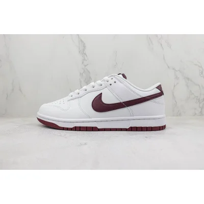 Nike Dunk Low Retro "White/Night Maroon" фото № 2