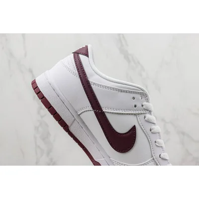Nike Dunk Low Retro "White/Night Maroon" фото № 3