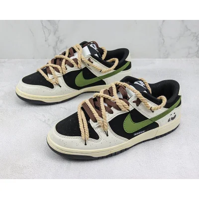 Nike SB Dunk Low "Black/Bamboo Green" фото № 5