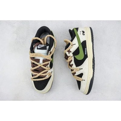 Nike SB Dunk Low "Black/Bamboo Green" фото № 6