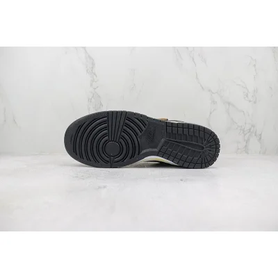 Stussy x Nike Dunk Low "Beige/Black/Navy Blue" фото № 8