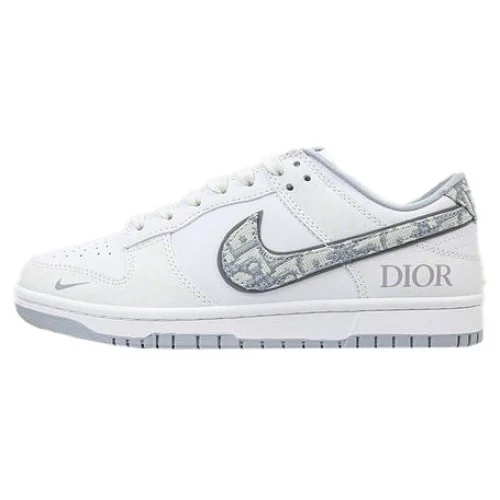 DIOR x Nike Dunk Low "White/Light Grey/Mini Swoosh"