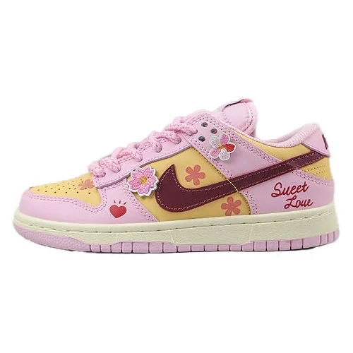 Nike Dunk Low GS "Pink/Yellow/Red"