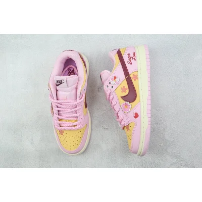 Nike Dunk Low GS "Pink/Yellow/Red" фото № 6