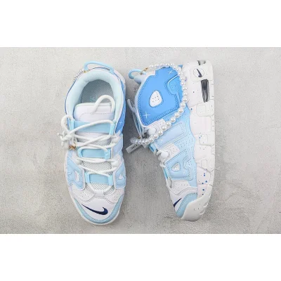 Nike Air More Uptempo 96 QS "White Midnight/Navy/Lake Blue" фото № 6