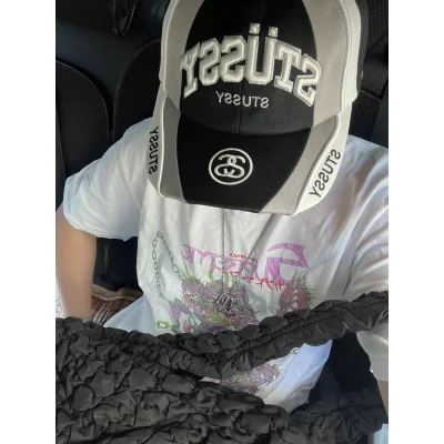 Бейсболка Stussy Two Opposite S Logo "Black" фото № 3