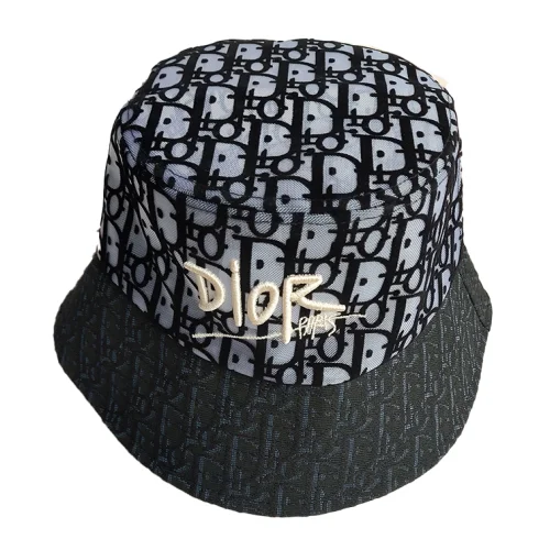 Панамка Dior Monogram "Black/Gray"