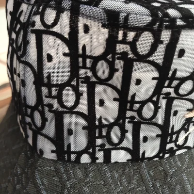 Панамка Dior Monogram "Black/Gray" фото № 5