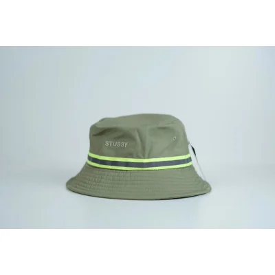 Панамка Stussy With Stripes "Gray/Green" фото № 3