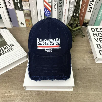 Кепка Balenciaga Paris Logo "Dark Blue" фото № 2