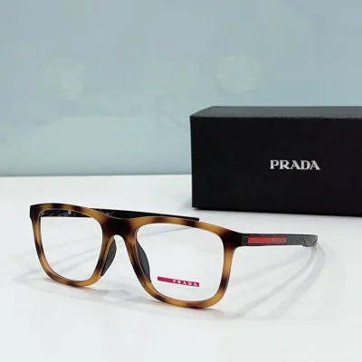 Оправа для очков Prada Square Frame With Line And Logo Side "Brown/Yellow" фото № 2 Оправа для очков Prada Square Frame With Line And Logo Side "Brown/Yellow" фото № 2