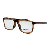 Оправа для очков Prada Square Frame With Line And Logo Side "Brown/Yellow"