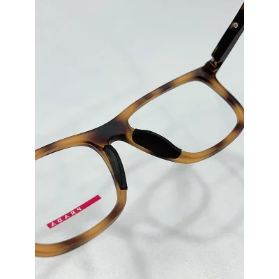 Оправа для очков Prada Square Frame With Line And Logo Side "Brown/Yellow" фото № 3 Оправа для очков Prada Square Frame With Line And Logo Side "Brown/Yellow" фото № 3