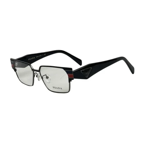Оправа для очков Prada Rectangle Shaped With Top Colorful Stripes "Black"