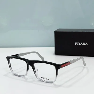 Оправа для очков Prada Frame With Logo Inside Red Figure "Black/White" фото № 2