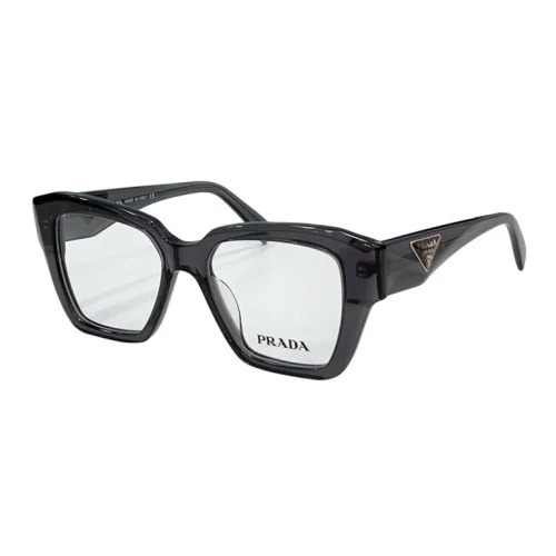 Оправа для очков Prada Square Frame With Logo Inside Triangle "Gray"