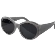 Солнцезащитные очки Balenciaga Round Shaped And One Side Inscription "Gray"