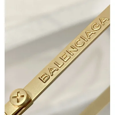 Солнцезащитные очки Balenciaga No Frame Thin Temples "Brown" фото № 5