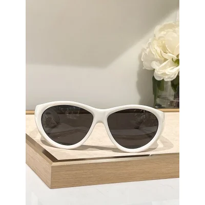 Солнцезащитные очки Balenciaga Temples With Wave "White" фото № 2