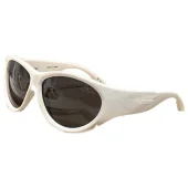 Солнцезащитные очки Balenciaga Temples With Wave "White"