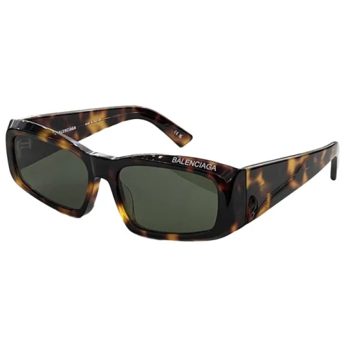 Солнцезащитные очки Balenciaga Rectangle Shaped And Front Inscription "Brown/Yellow"
