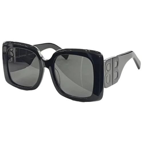 Солнцезащитные очки Balenciaga Wide Glasses Temples With Letters "Black"