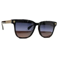 Солнцезащитные очки Chrome Hearts Temples With Figure Decoration "Black/Gold"