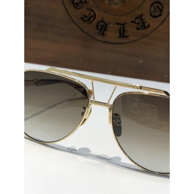Солнцезащитные очки Chrome Hearts Frame Decorated By Small Springs "Brown" фото № 3 Солнцезащитные очки Chrome Hearts Frame Decorated By Small Springs "Brown" фото № 3