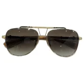 Солнцезащитные очки Chrome Hearts Frame Decorated By Small Springs "Brown"