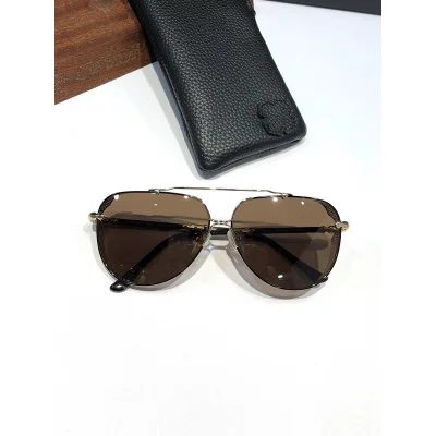 Солнцезащитные очки Chrome Hearts Temples With Decoration By Repeating Crosses "Brown" фото № 2 Солнцезащитные очки Chrome Hearts Temples With Decoration By Repeating Crosses "Brown" фото № 2