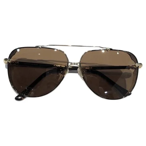 Солнцезащитные очки Chrome Hearts Temples With Decoration By Repeating Crosses "Brown"