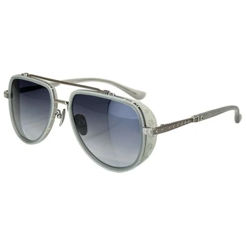 Солнцезащитные очки Chrome Hearts Lenses Connected By Top Line And Temples With Logo "Gray"